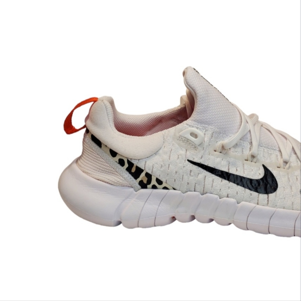 New Nike Free Run 5.0 Leopardo White Running Shoes Women size 8.5 DZ5217-100 - Picture 5 of 12